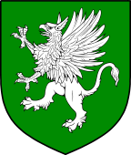 Irish Family Shield for O'Dargan or Dorgan or MacDeargan
