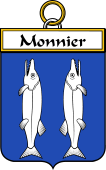 French Coat of Arms Badge for Monnier