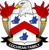 Coat of arms used by the Cochran family in the United States of America