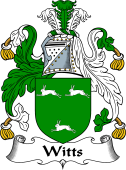 English Coat of Arms for the family Witts