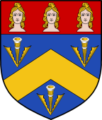 English Family Shield for Swain or Swayne