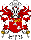 Welsh Coat of Arms for Landres (or Landry of Llanddowror, Carmanthenshire)