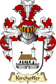 v.23 Coat of Family Arms from Germany for Kirchoffer