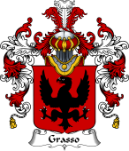 Italian Family Coat of Arms (v.25b) Grasso
