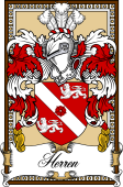 Scottish Coat of Arms Bookplate for Herren or Herring