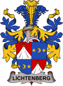 Coat of arms used by the Danish family Lichtenberg