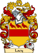 English or Welsh Family Coat of Arms (v.23) for Lacy