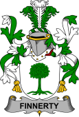 Irish Coat of Arms for Finnerty or O'Finaghty