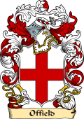 English or Welsh Family Coat of Arms (v.23) for Offield (Ref Burke's)
