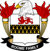 Coat of arms used by the Roome family in the United States of America