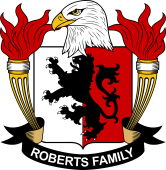 Coat of arms used by the Roberts family in the United States of America