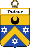 French Coat of Arms Badge for Dufour