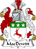 Irish Coat of Arms for MacDewitt or MacDavitt