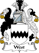 English Coat of Arms for the family West