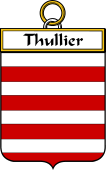 French Coat of Arms Badge for Thullier