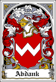 Polish Coat of Arms Bookplate for Abdank