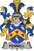 Irish Coat of Arms for Fennell or O'Fennell
