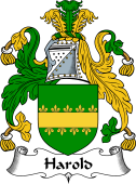 English Coat of Arms for the family Harold