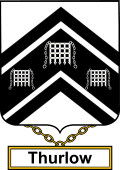English Coat of Arms Shield Badge for Thurlow