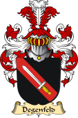 v.23 Coat of Family Arms from Germany for Degenfeld
