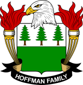 Coat of arms used by the Hoffman family in the United States of America