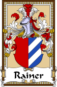 German Coat of Arms Wappen Bookplate  for Rainer