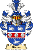 English Coat of Arms (v.23) for the family Rivers II