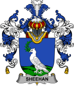 Irish Family Coat of Arms (v.25b) Sheehan or O'Sheehan