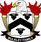 Coat of arms used by the Bulkley family in the United States of America
