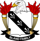 Coat of arms used by the Bland family in the United States of America