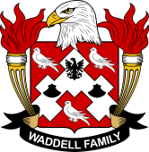 Coat of arms used by the Waddell family in the United States of America