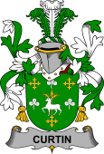 Irish Coat of Arms for Curtin or McCurtin