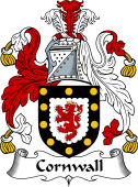 English Coat of Arms for the family Cornwall