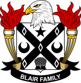 Coat of arms used by the Blair family in the United States of America