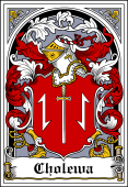 Polish Coat of Arms Bookplate for Cholewa