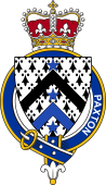 Families of Britain Coat of Arms Badge for: Paxton (England)