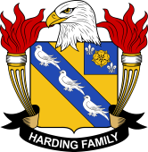 Coat of arms used by the Harding family in the United States of America