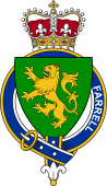 British Garter Coat of Arms for Farrell (Ireland)