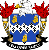 Coat of arms used by the Fellowes family in the United States of America