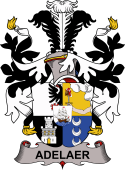 Coat of arms used by the Danish family Adelaer or Adeler