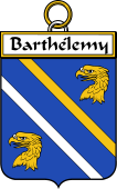 French Coat of Arms Badge for Barthélemy