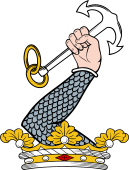 Family crest from Ireland for Aylward (Kilkenny)