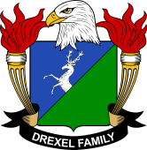 Coat of arms used by the Drexel family in the United States of America