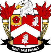 Coat of arms used by the Bispham family in the United States of America