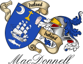 Sept (Clan) Coat of Arms from Ireland for MacDonnell (Clare and Connaght)