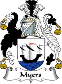 English Coat of Arms for the family Myers