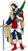 Catholic Saints Clipart image: St Theodore