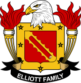 Coat of arms used by the Elliott family in the United States of America