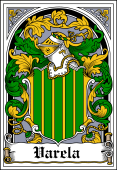 Spanish Coat of Arms Bookplate for Varela