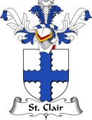 Coat of Arms from Scotland for St. Clair